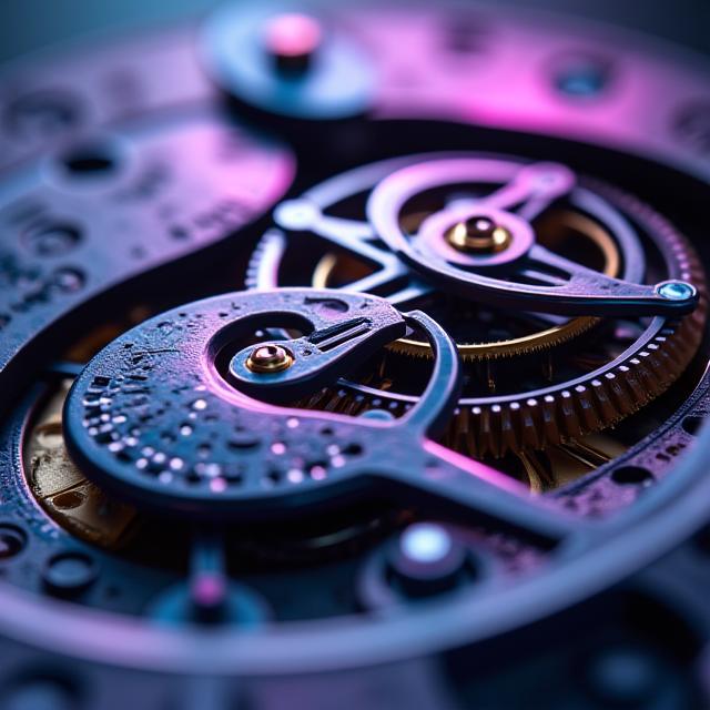 Silizium-Hemmung in einem modernen Uhrwerk